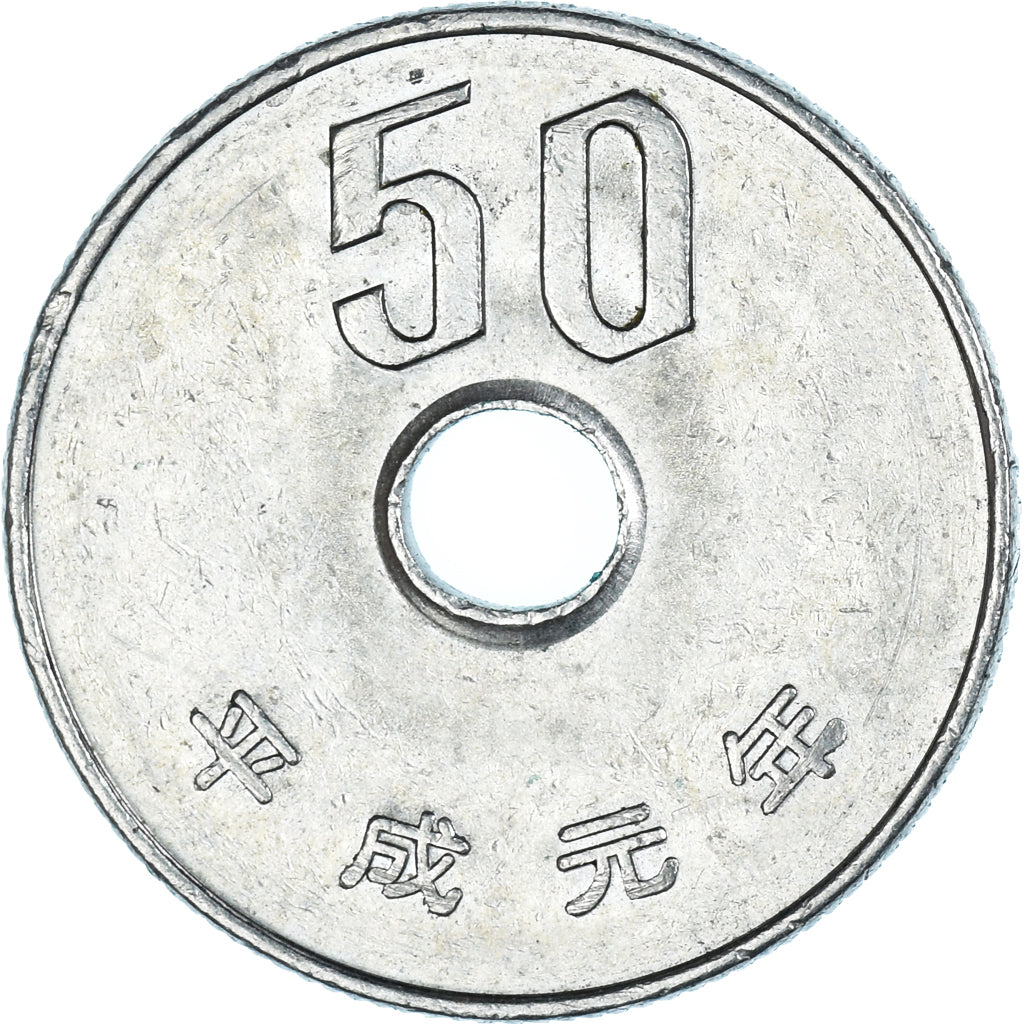 Munten, Japan, 50 Yen, 1989