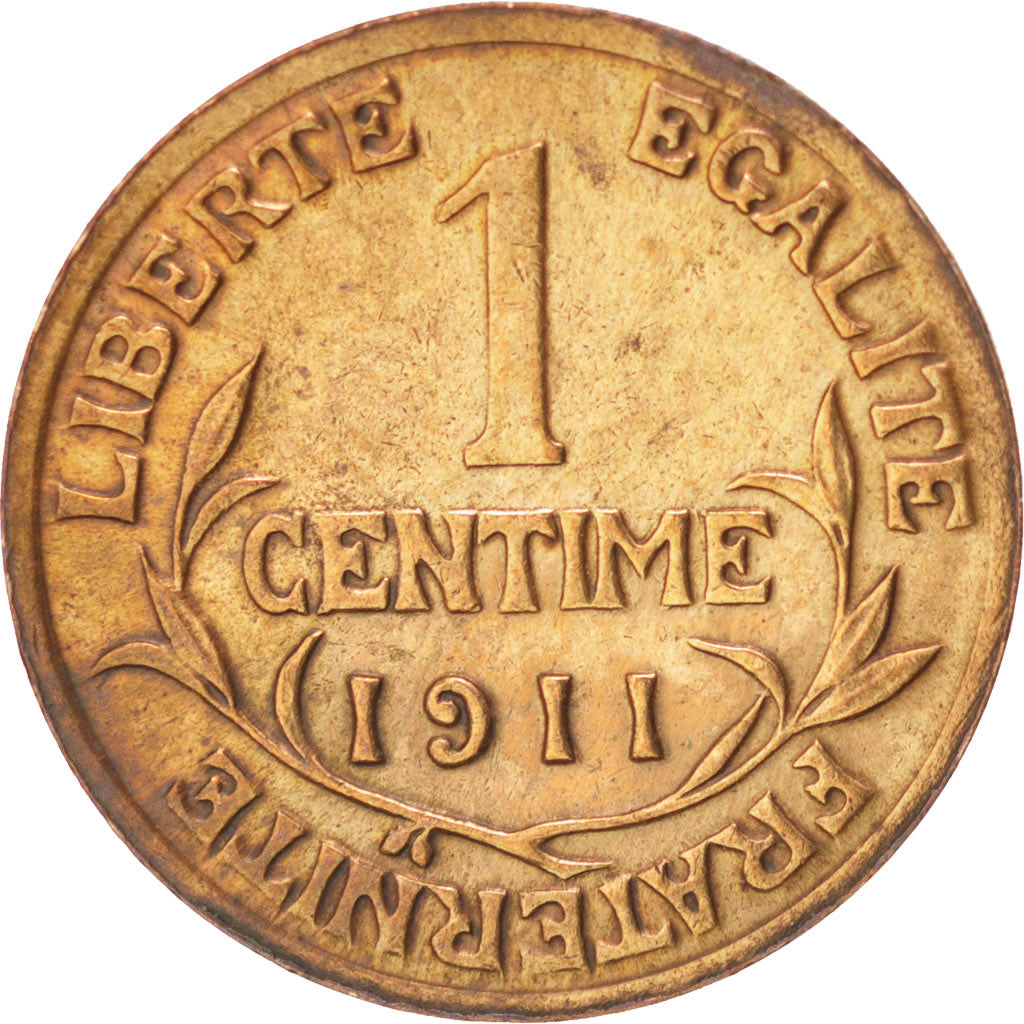 Coin, France, Dupuis, Centime, 1911, AU(50-53), Bronze, KM:840, Gadoury:90