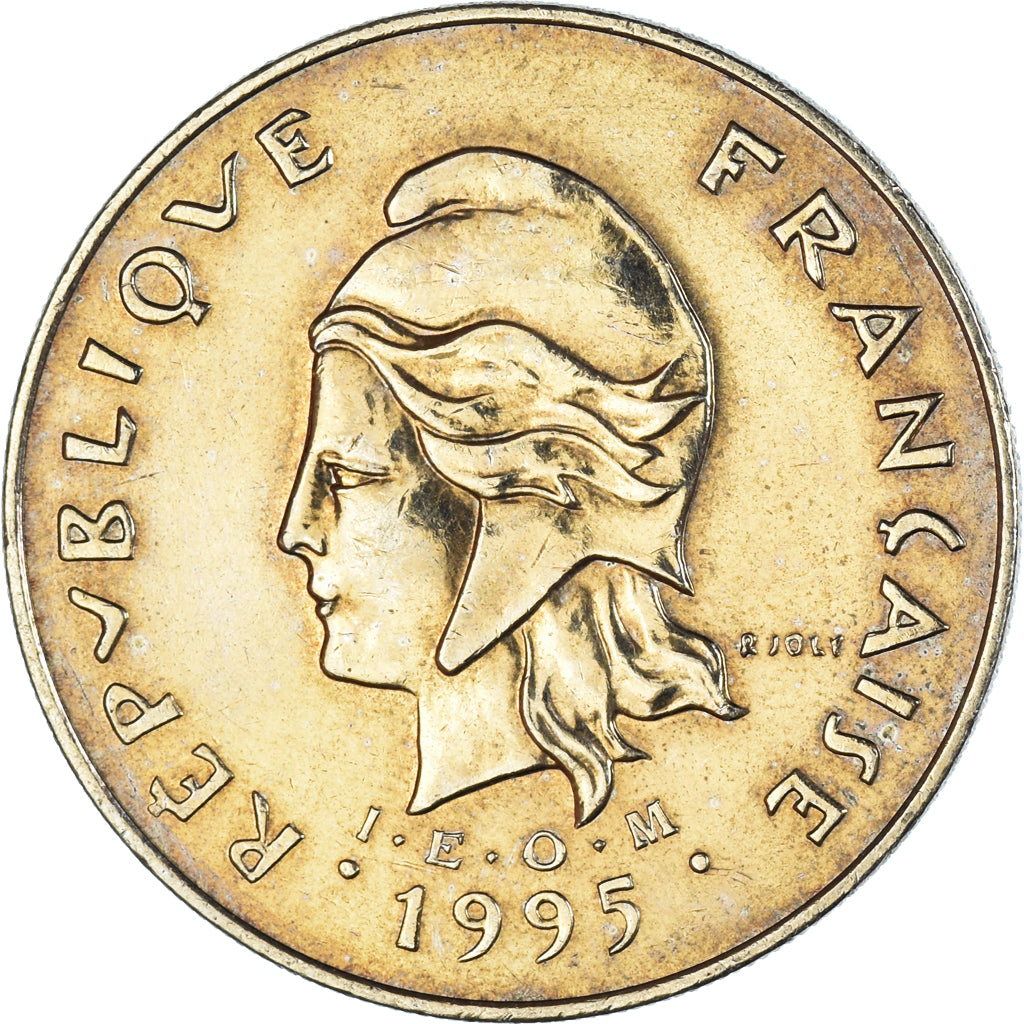 Münze, French Polynesia, 100 Francs, 1995
