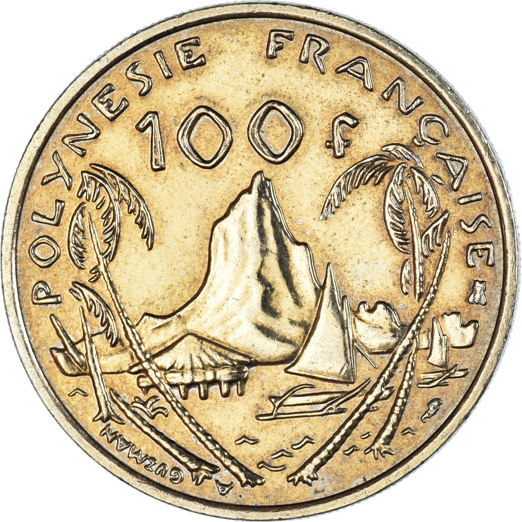 Münze, French Polynesia, 100 Francs, 1995