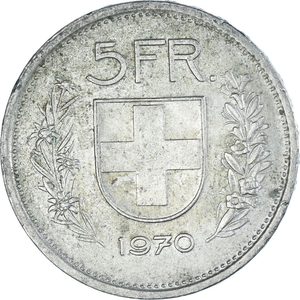 Moneta, Svizzera, 5 Francs, 1970