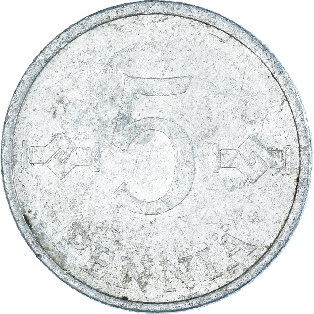 Moneta, Finlandia, 5 Pennia, 1982