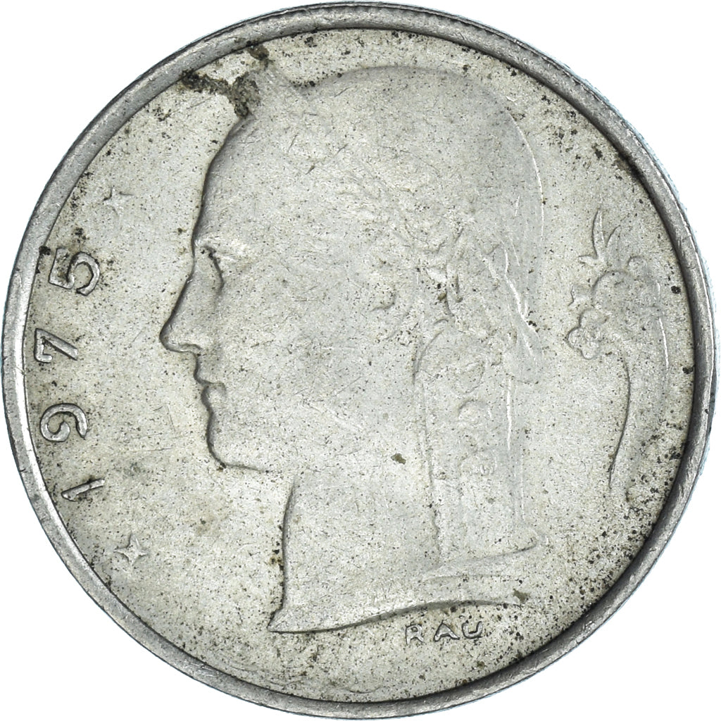 Moeda, Bélgica, Franc, 1975