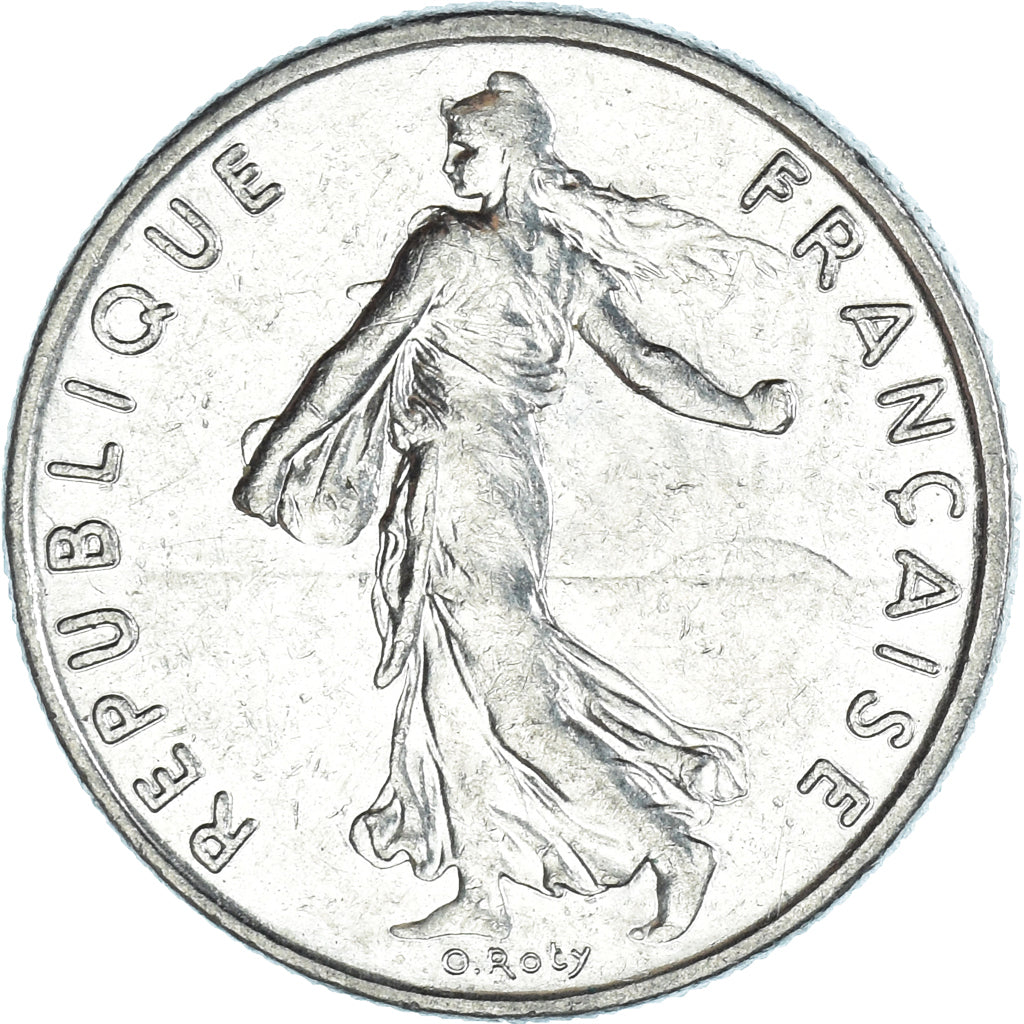 Moneda, Francia, 1/2 Franc, 1983