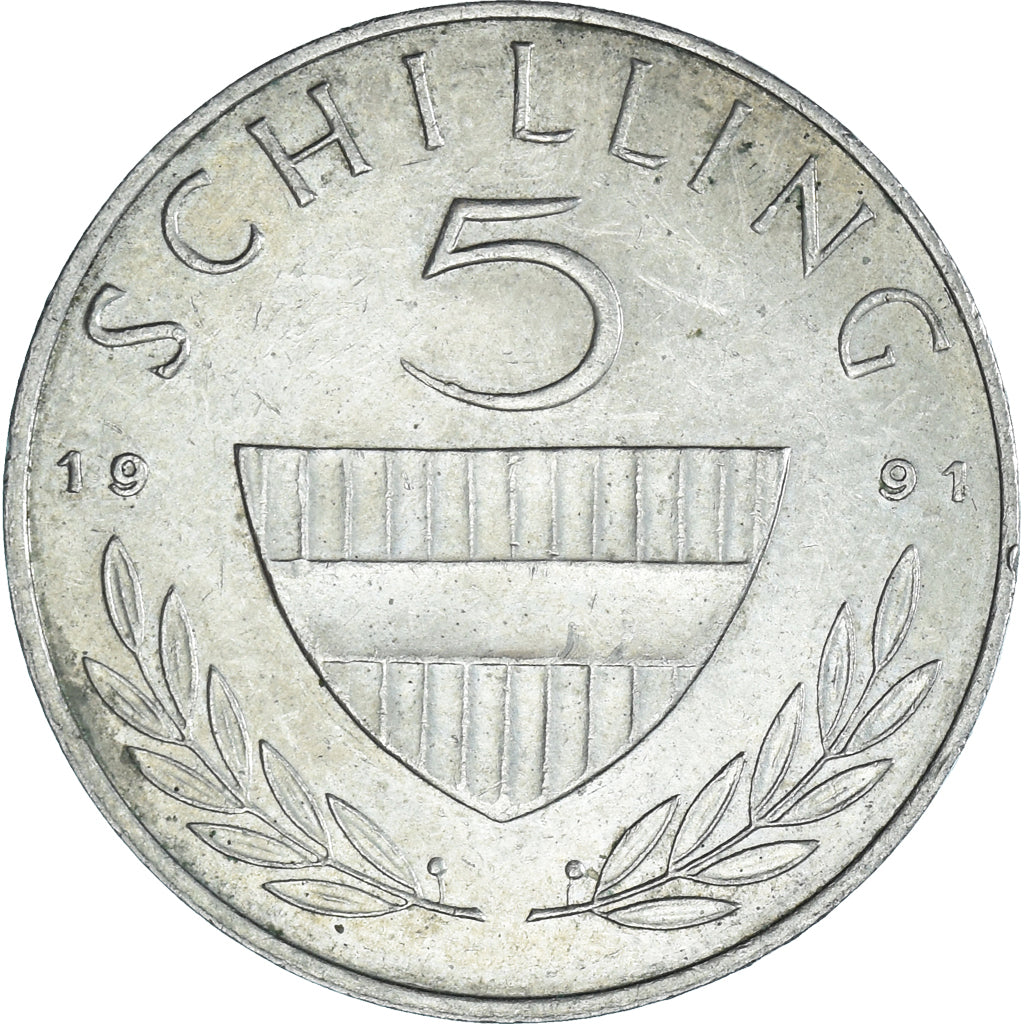 Moneta, Austria, 5 Schilling, 1991