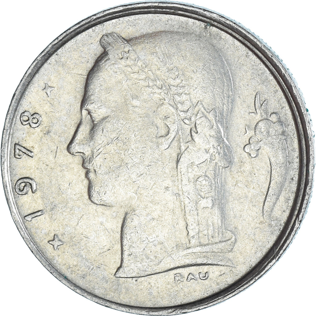 Moneda, Bélgica, Franc, 1978
