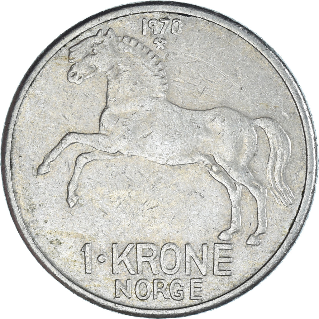 Coin, Norway, Krone, 1970