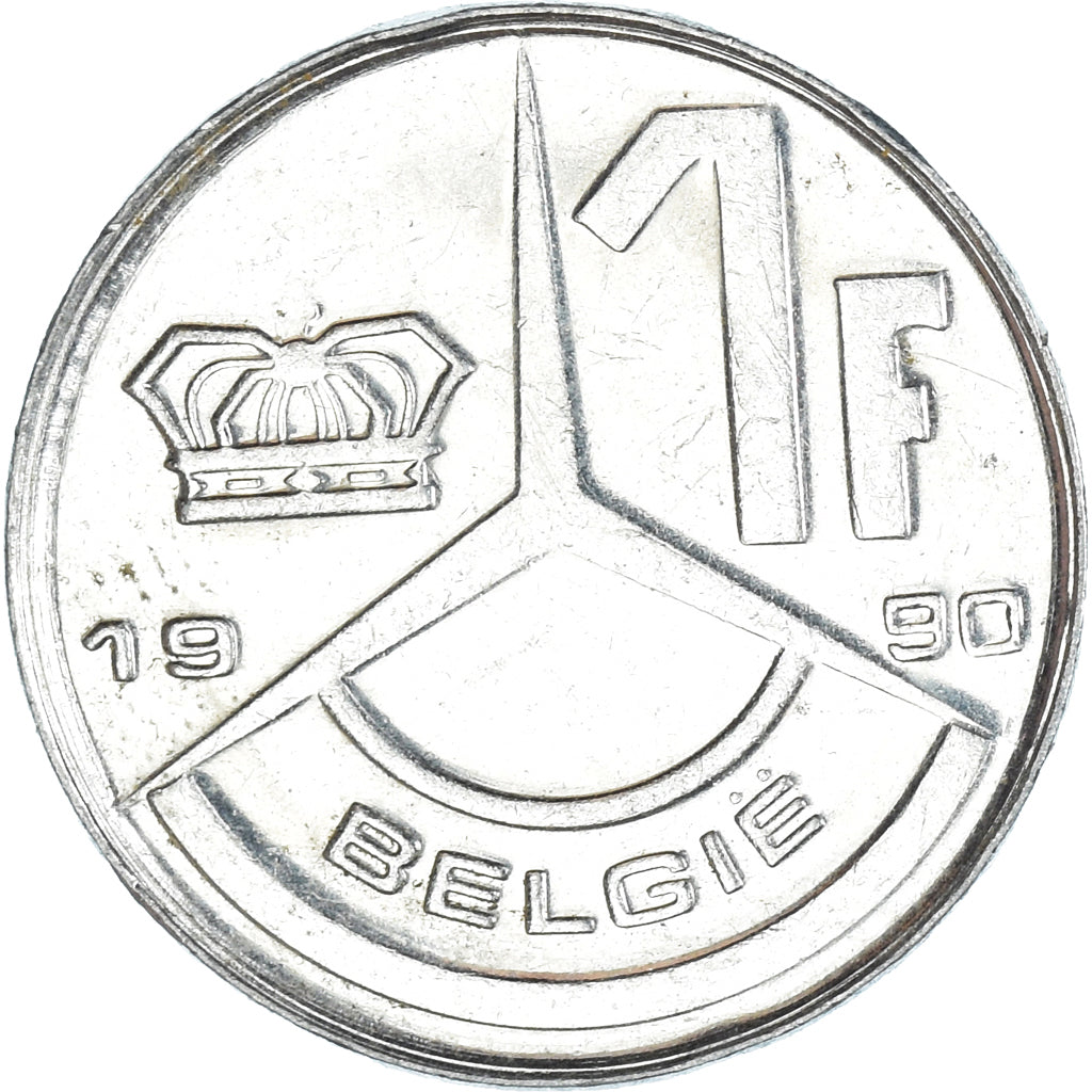 Moneta, Belgia, Franc, 1990