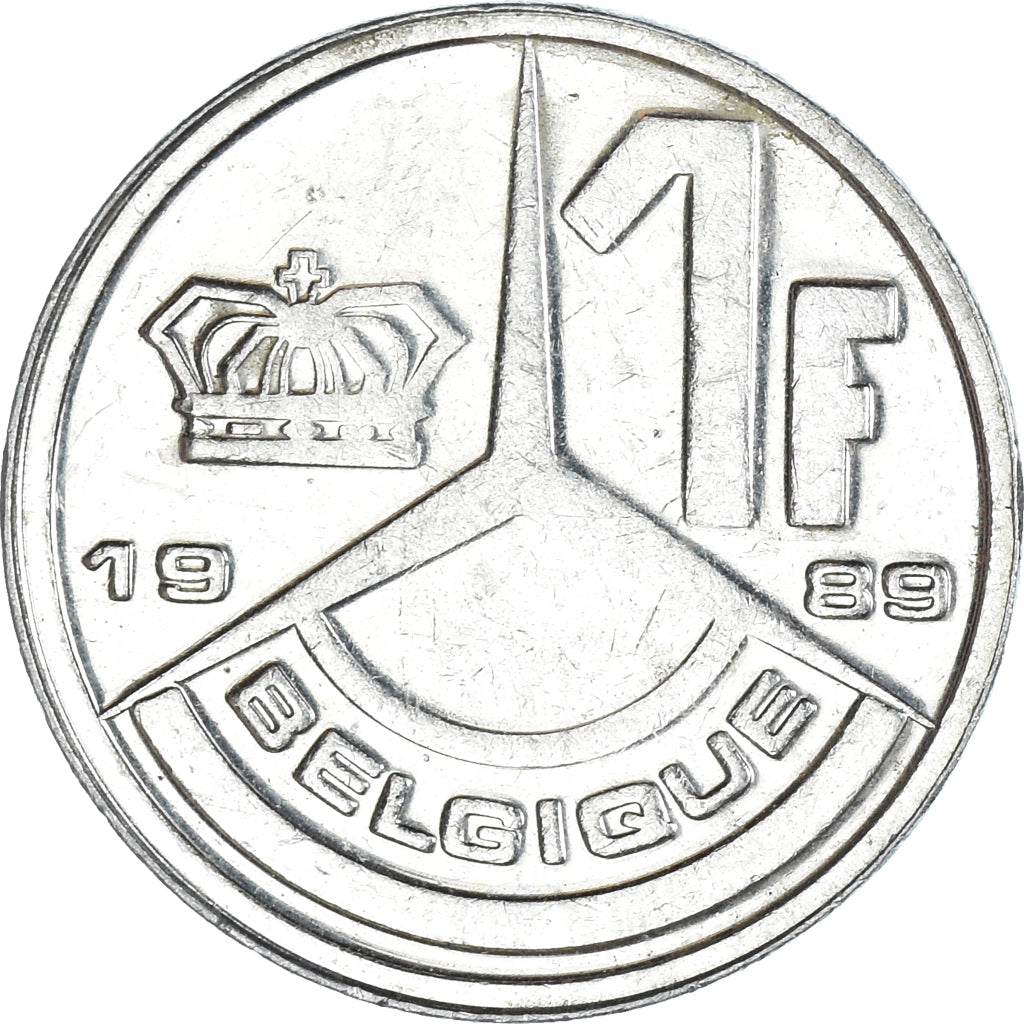 Coin, Belgium, Franc, 1989
