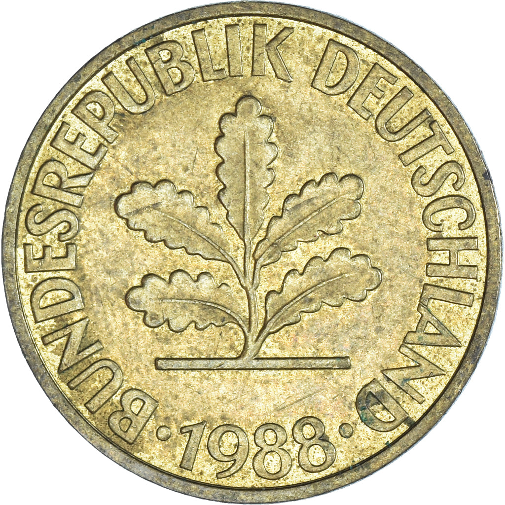 Coin, GERMANY - FEDERAL REPUBLIC, 10 Pfennig, 1988