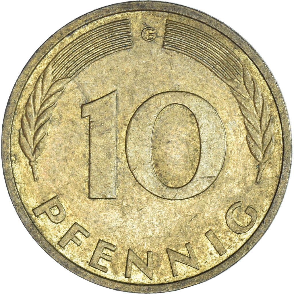 Coin, GERMANY - FEDERAL REPUBLIC, 10 Pfennig, 1988