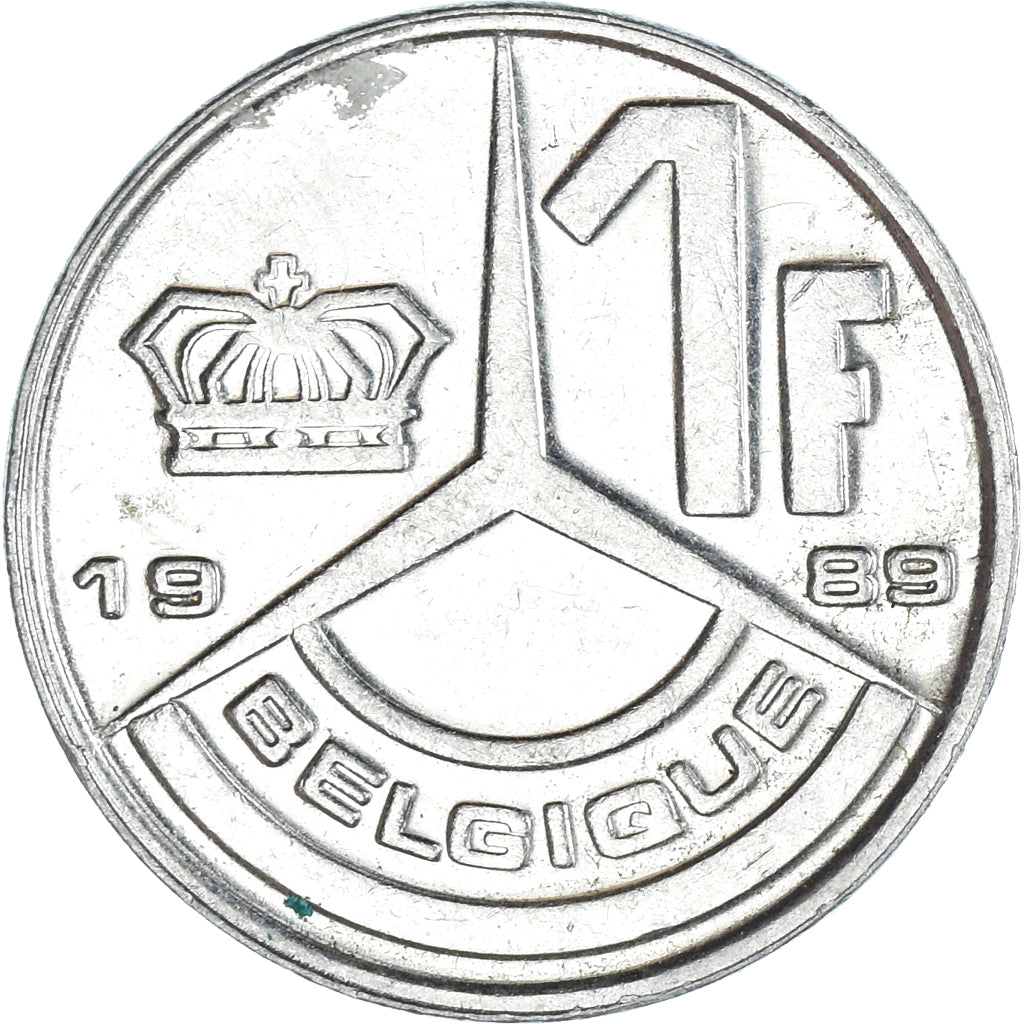 Moneda, Bélgica, Franc, 1989