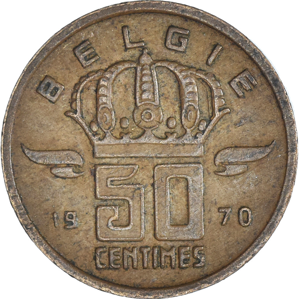 Coin, Belgium, 50 Centimes, 1970