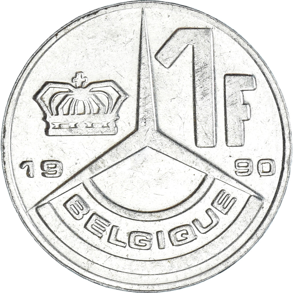 Coin, Belgium, Franc, 1990