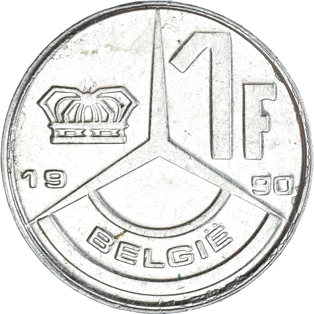 Coin, Belgium, Franc, 1990