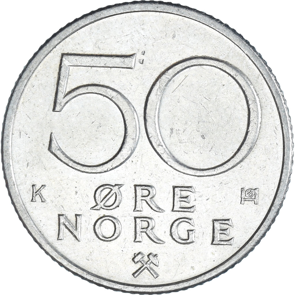 Munten, Noorwegen, 50 Öre, 1992