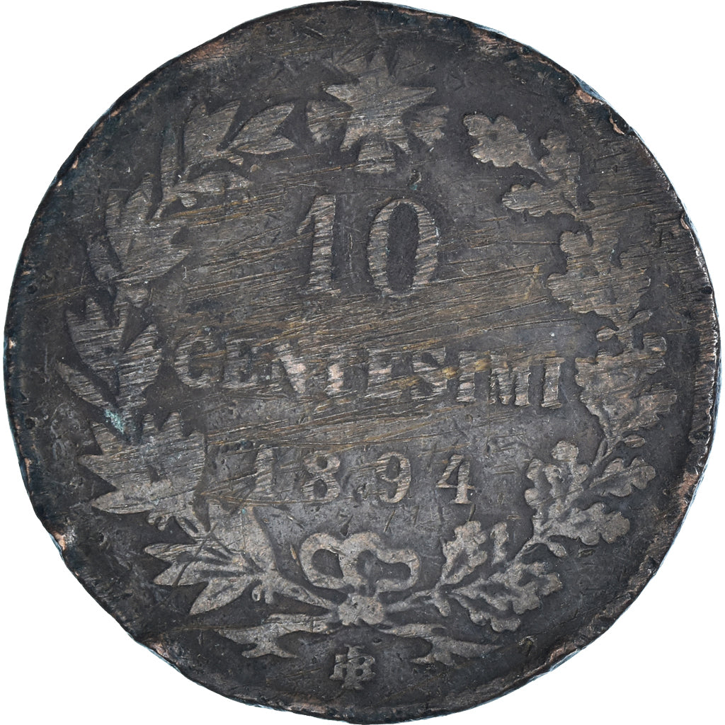 Moeda, Itália, 10 Centesimi, 1894