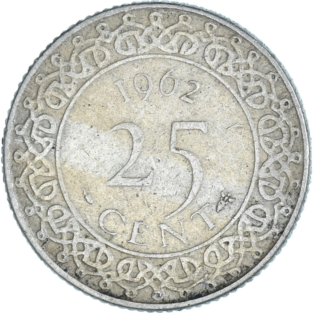 Moneda, Surinam, 25 Cents, 1962