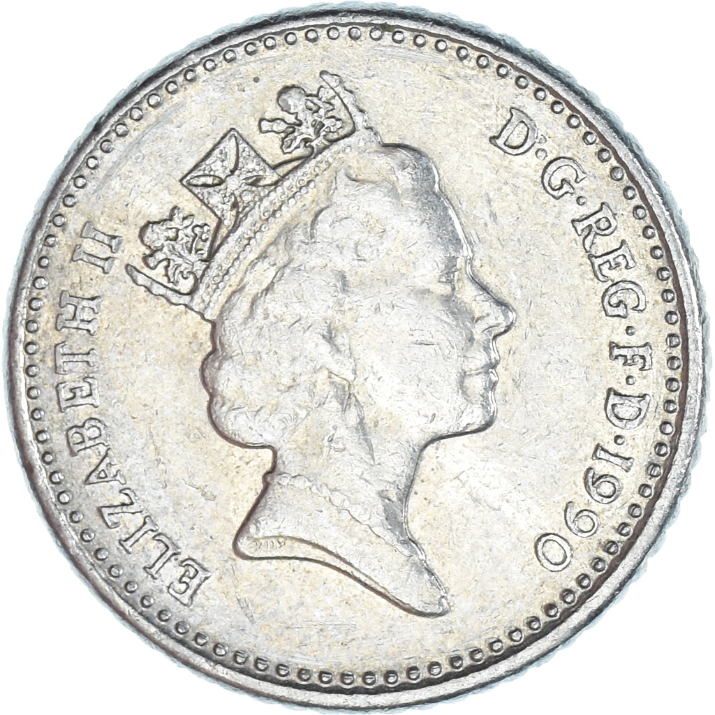 Monnaie, Grande-Bretagne, 5 Pence, 1990