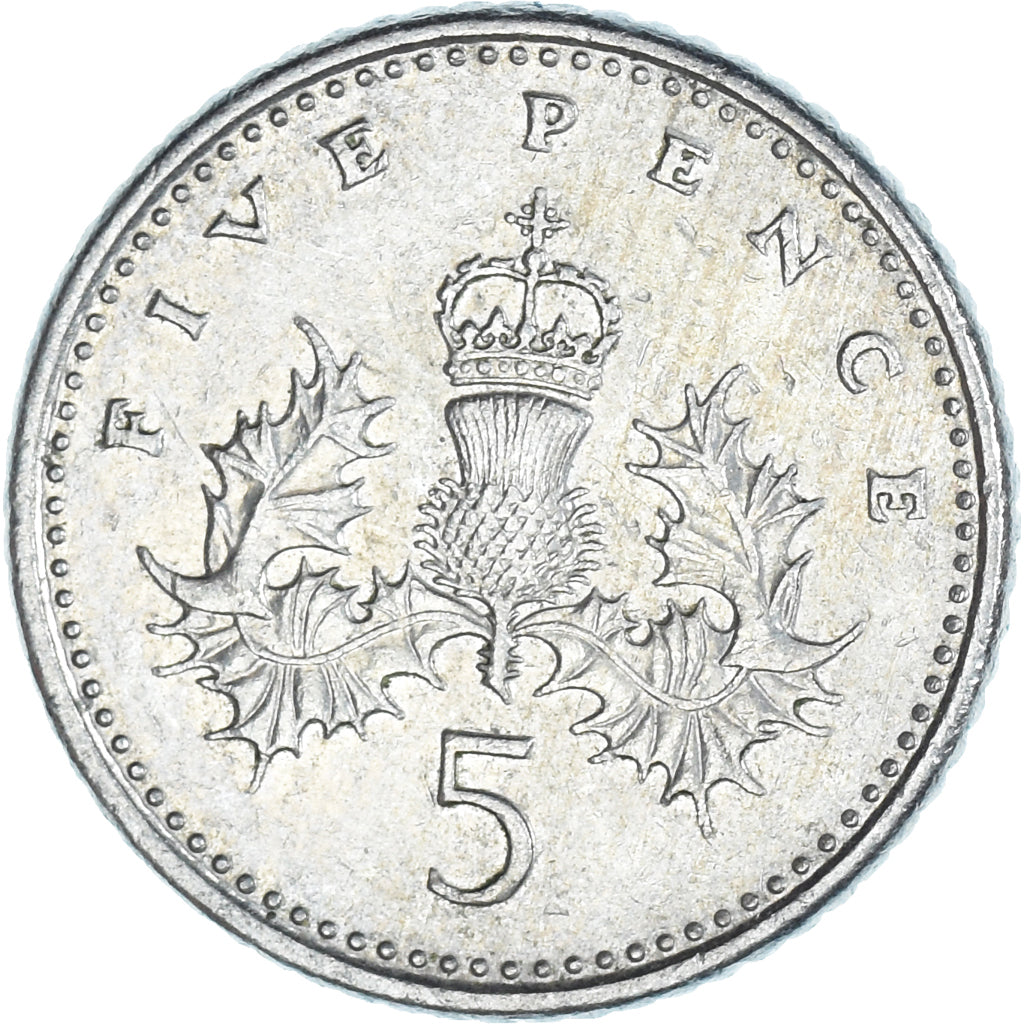 Monnaie, Grande-Bretagne, 5 Pence, 1990
