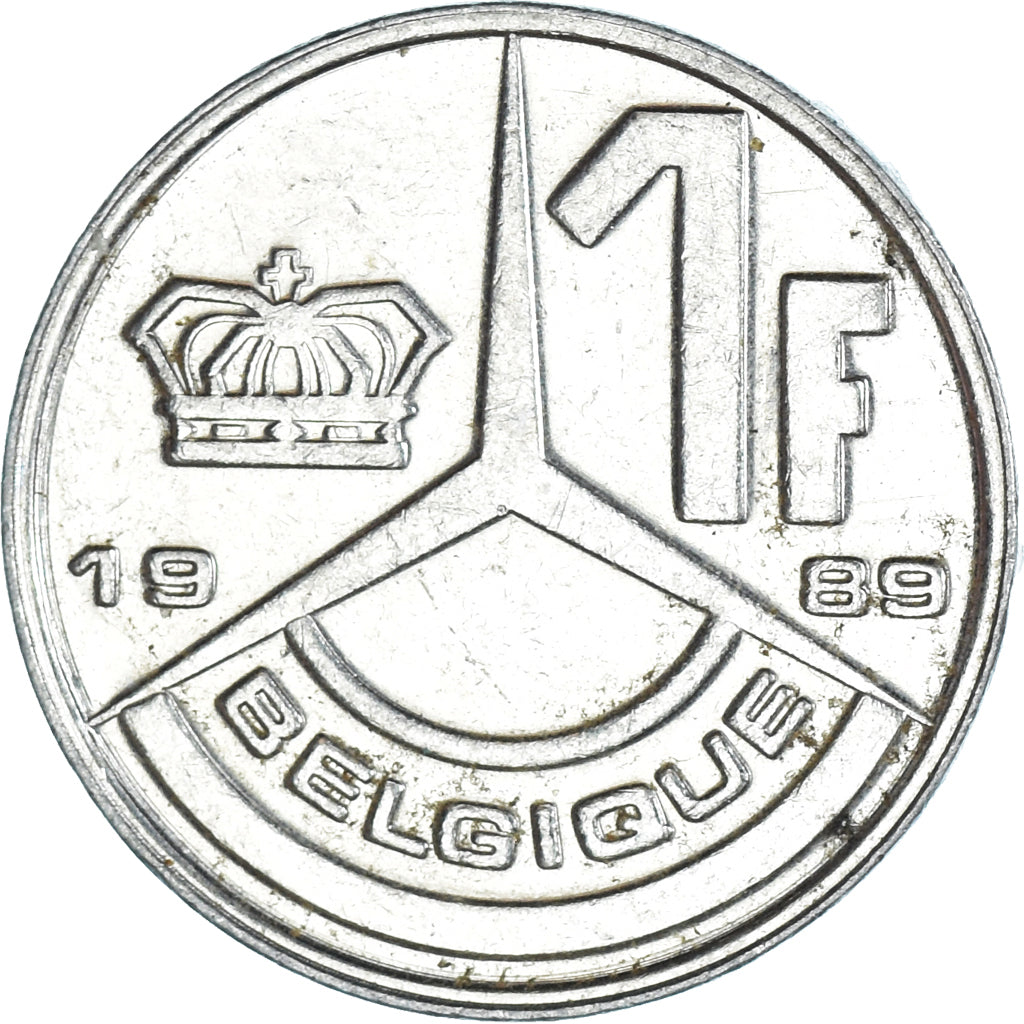 Moeda, Bélgica, Franc, 1989