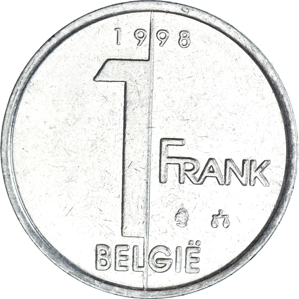 Moneda, Bélgica, Franc, 1998