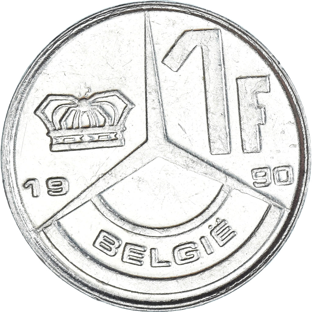 Coin, Belgium, Franc, 1990