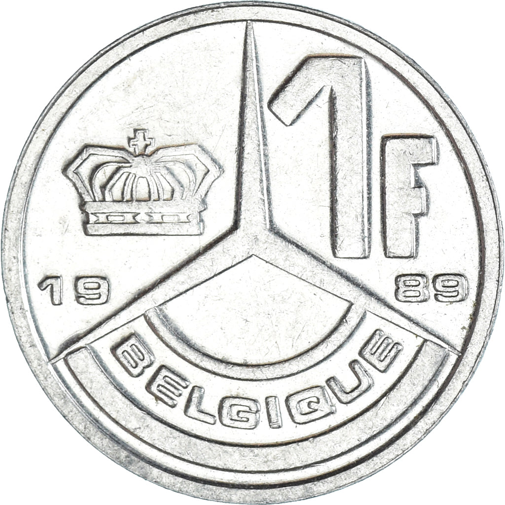 Coin, Belgium, Franc, 1989