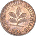 Moneta, GERMANIA - REPUBBLICA FEDERALE, Pfennig, 1996