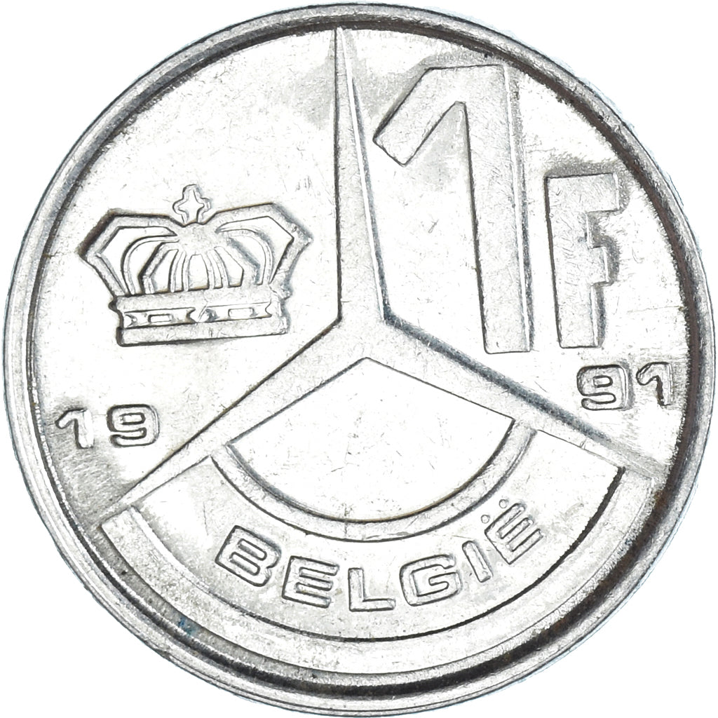 Moneta, Belgia, Franc, 1991