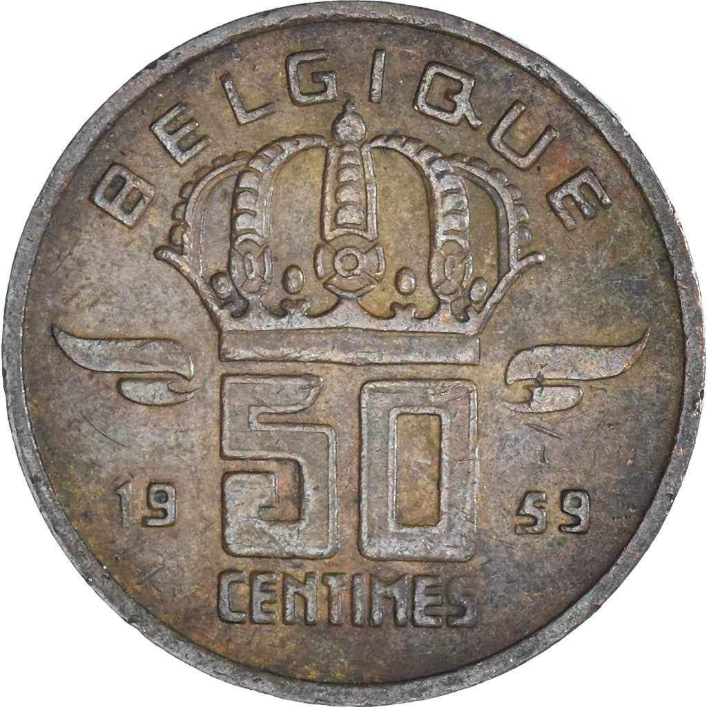 Moneta, Belgio, 50 Centimes, 1959