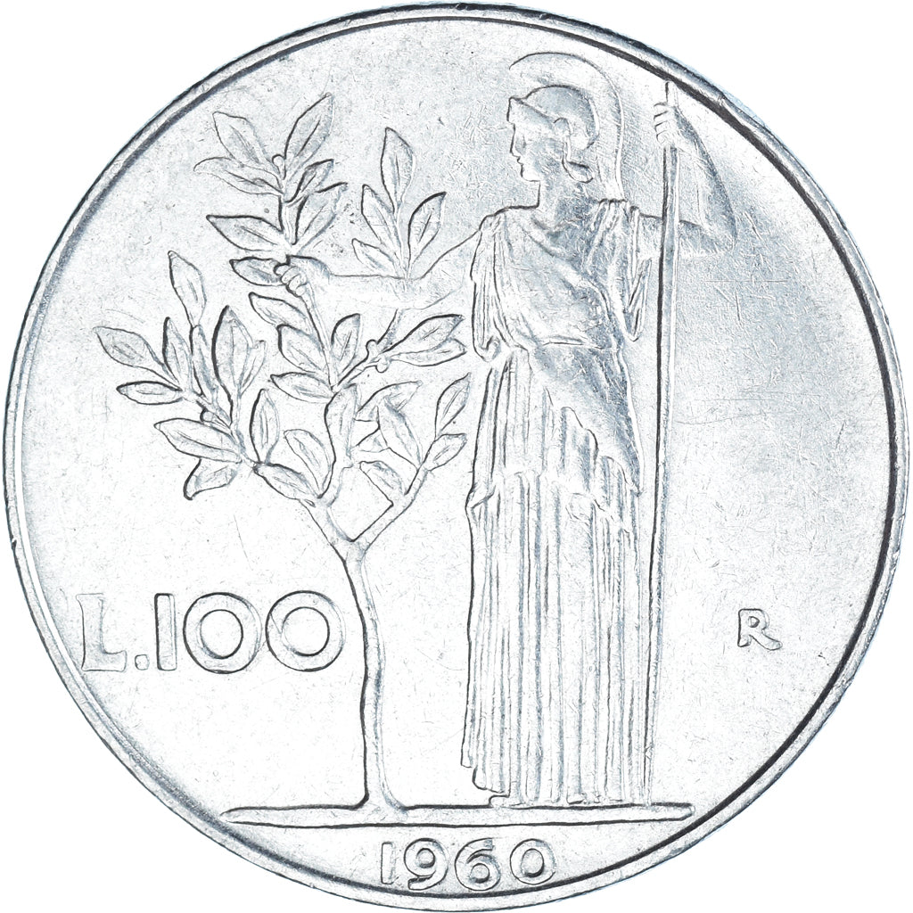 Moneta, Italia, 100 Lire, 1960