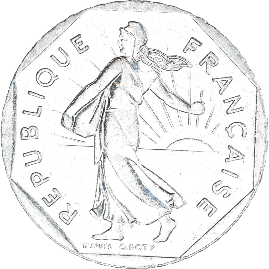 Moeda, França, 2 Francs, 1998