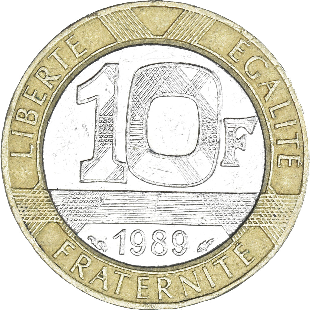 Moneta, Francia, 10 Francs, 1989