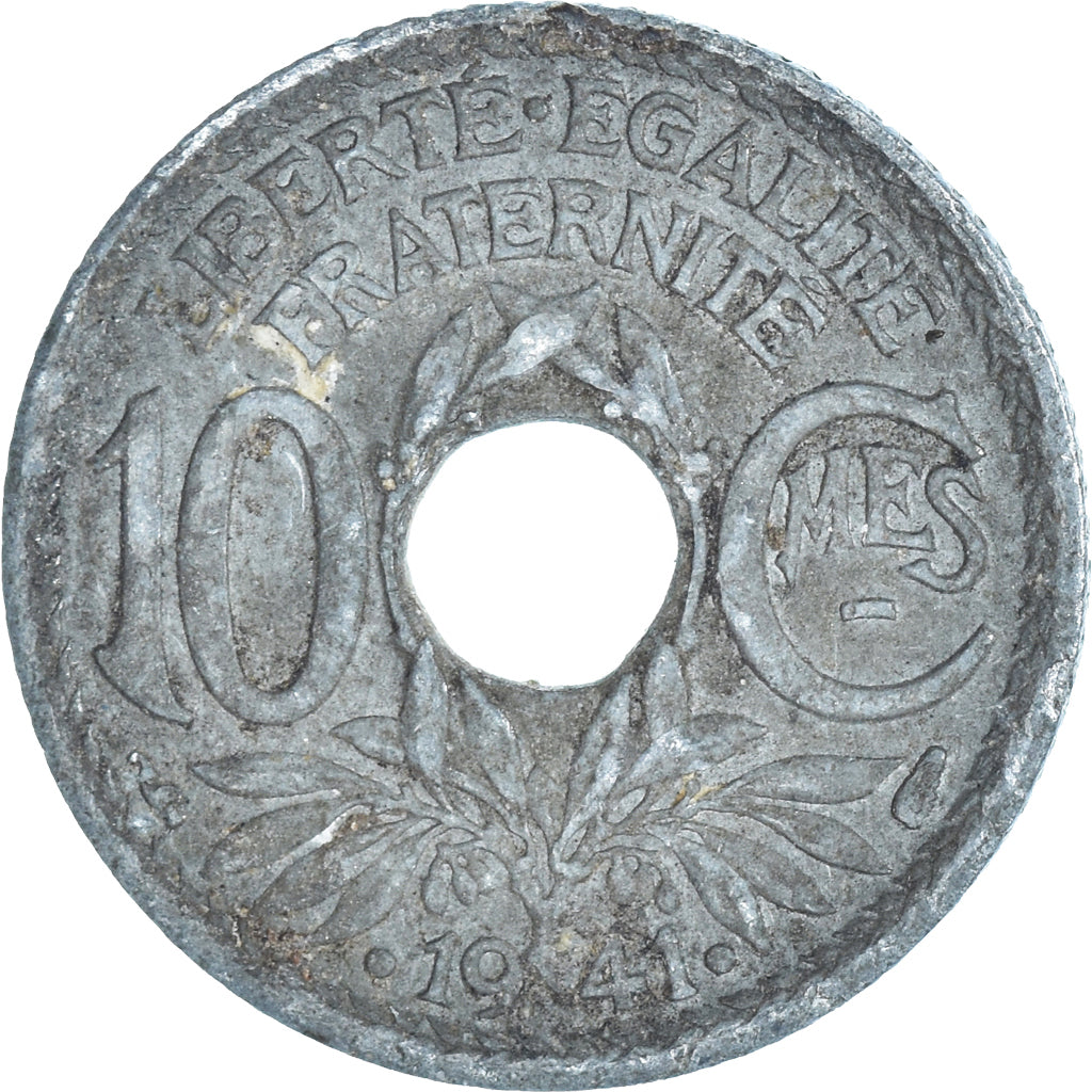 Moneda, Francia, 10 Centimes, 1941
