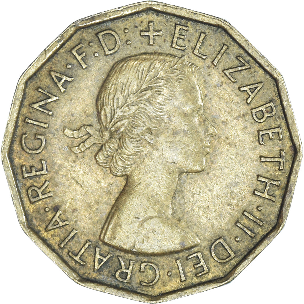 Coin, Great Britain, 3 Pence, 1959
