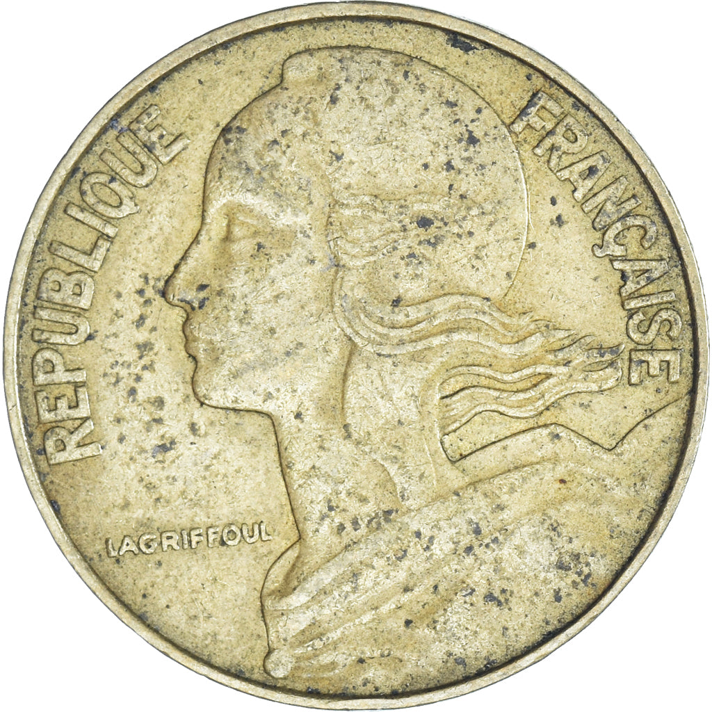 Moneta, Francja, 20 Centimes, 1973