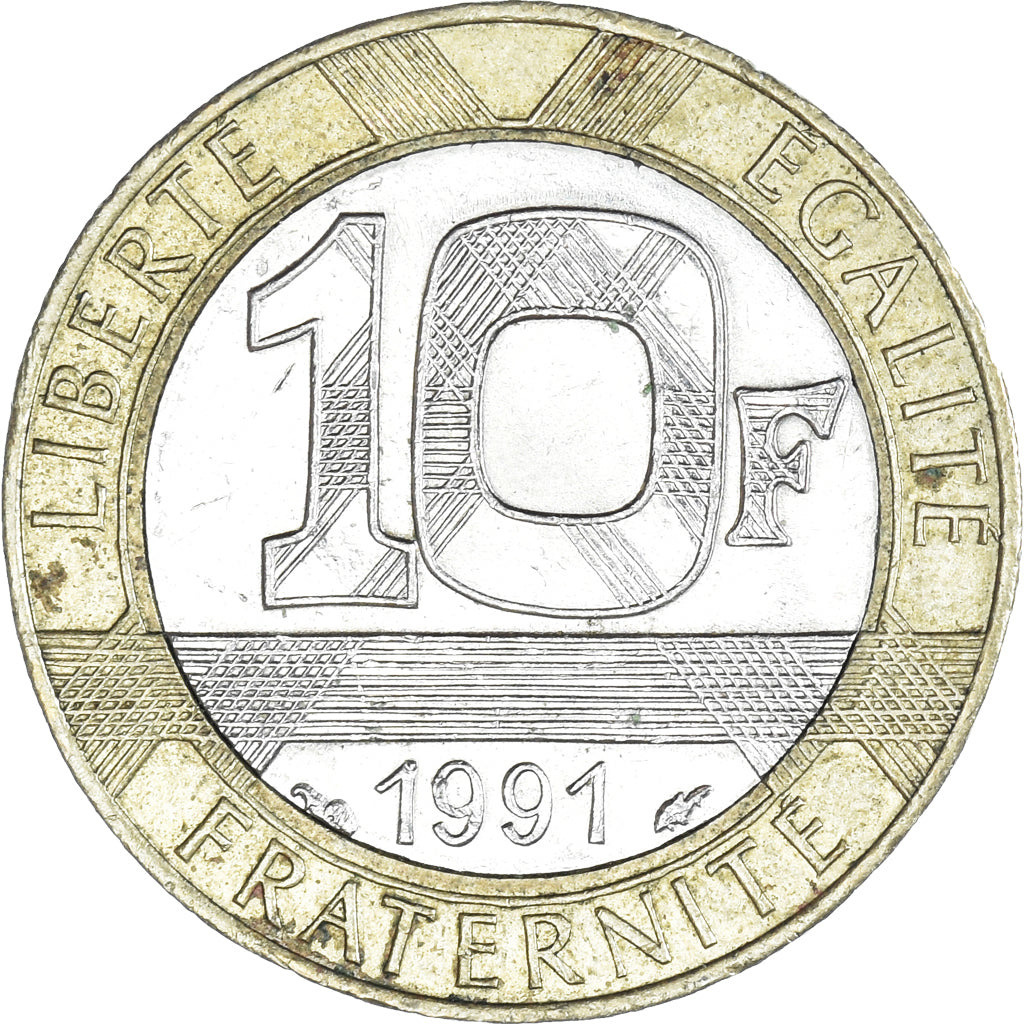 Münze, Frankreich, 10 Francs, 1991