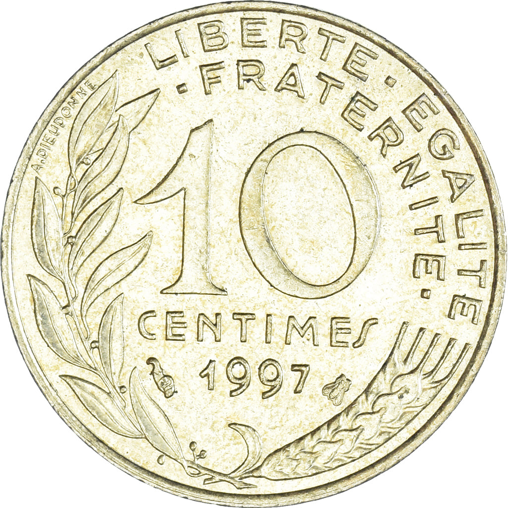 Munten, Frankrijk, 10 Centimes, 1997