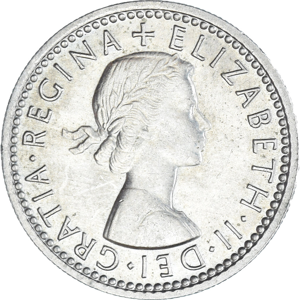 Münze, Großbritannien, 6 Pence, 1963