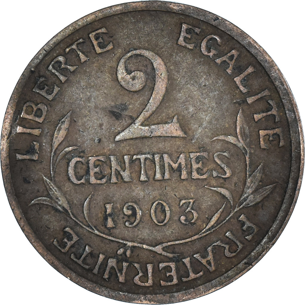 Münze, Frankreich, 2 Centimes, 1903