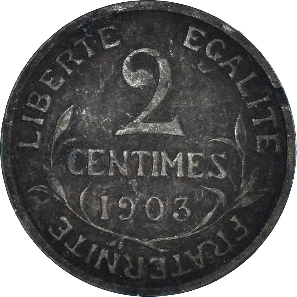 Moneda, Francia, 2 Centimes, 1903
