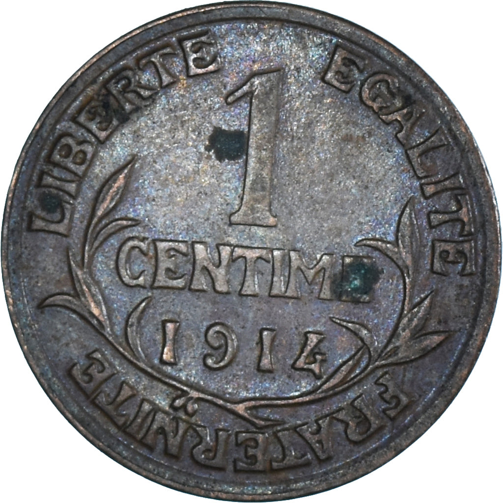 Moeda, França, Centime, 1914