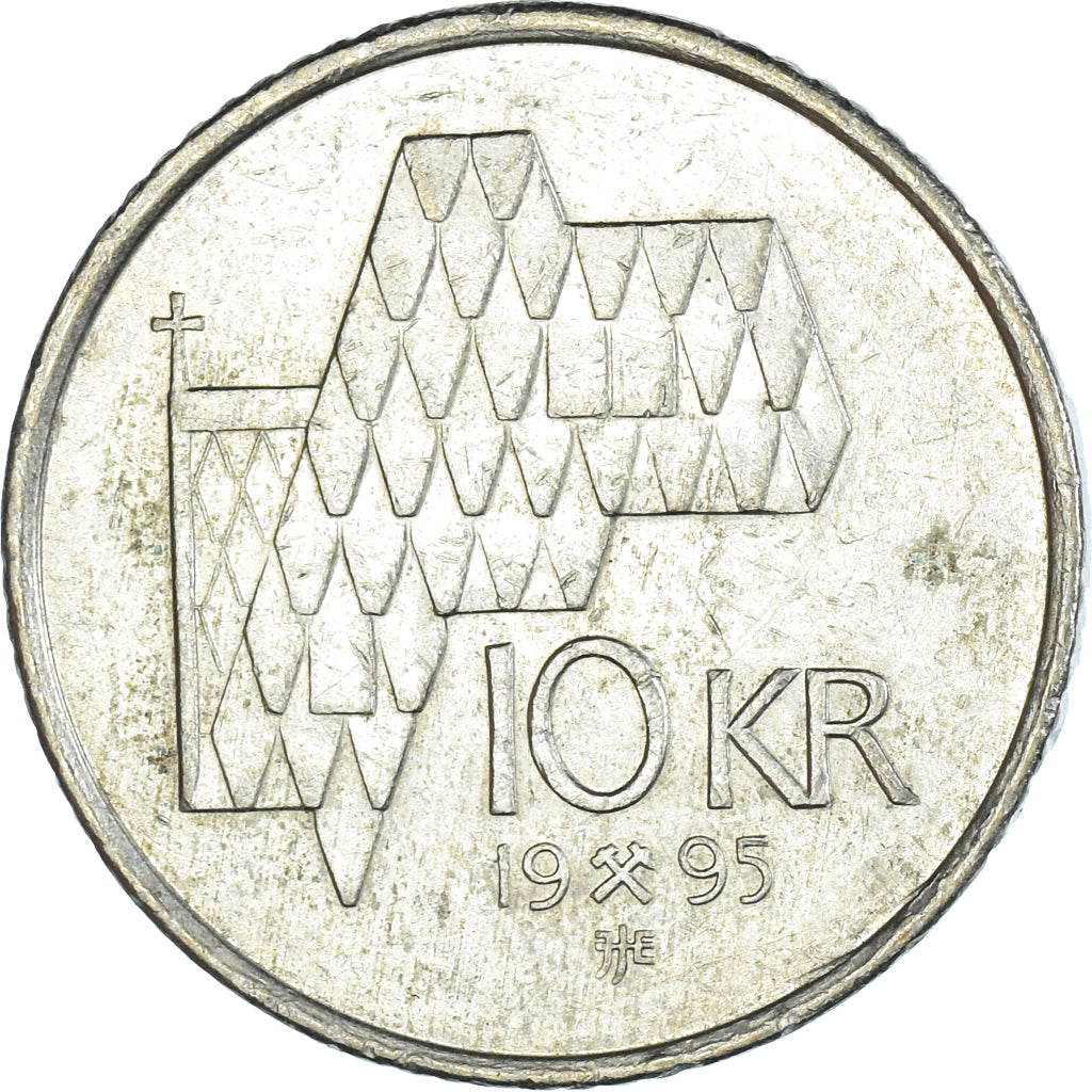 Moneta, Norwegia, 10 Kroner, 1995
