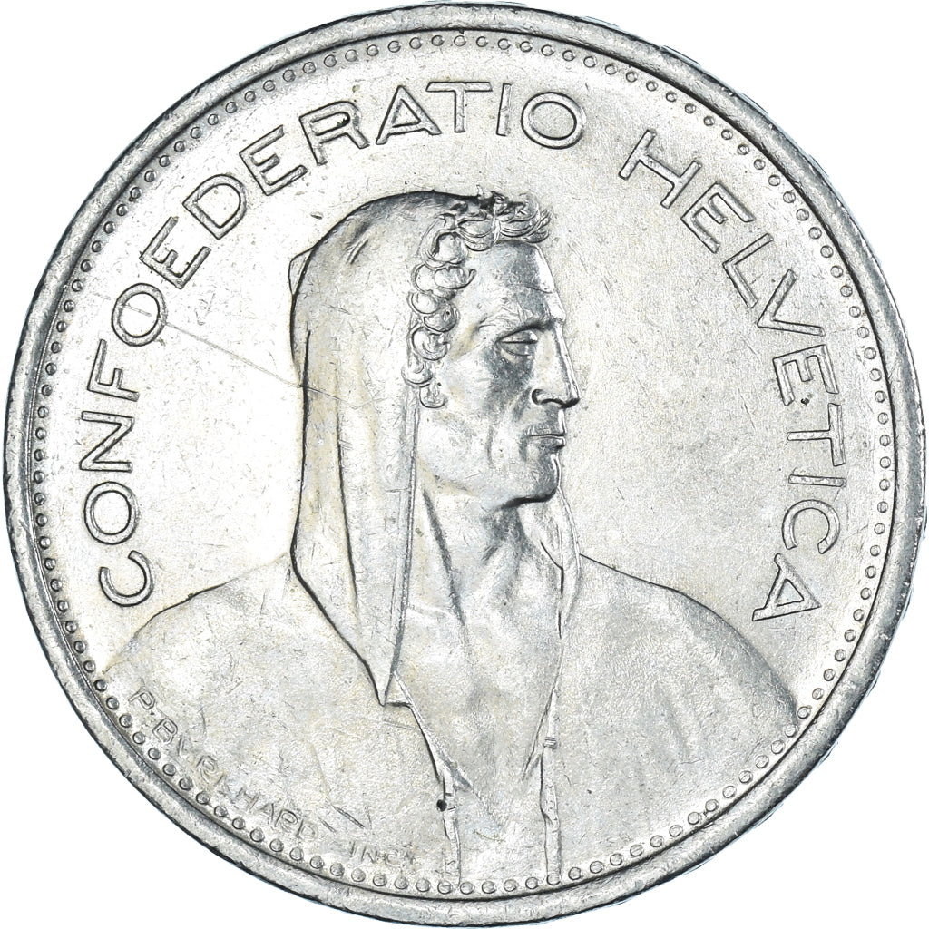 Münze, Schweiz, 5 Francs, 1968