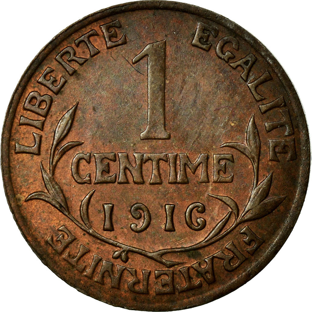 Coin, France, Dupuis, Centime, 1916, AU(55-58), Bronze, KM:840, Gadoury:90