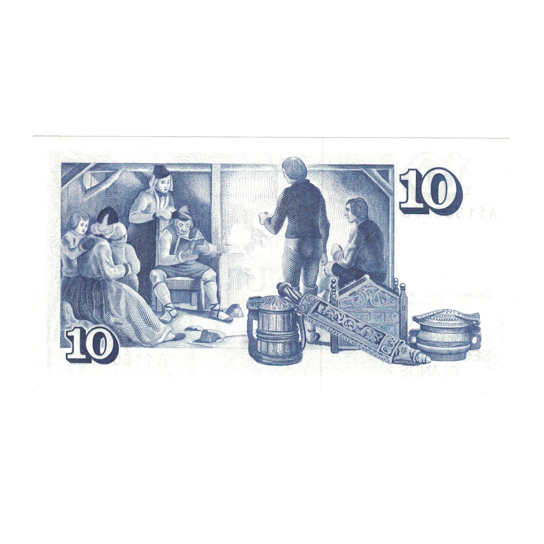 Banknote, Iceland, 10 Kronur, 1961, 1961-03-29, KM:48a, UNC(63)