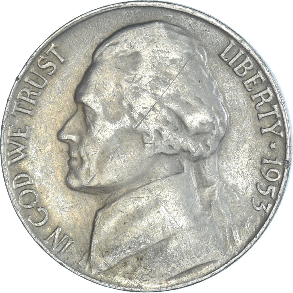 Münze, Vereinigte Staaten, 5 Cents, 1953