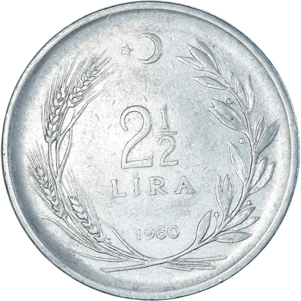 Moneta, Turchia, 2-1/2 Lira, 1960