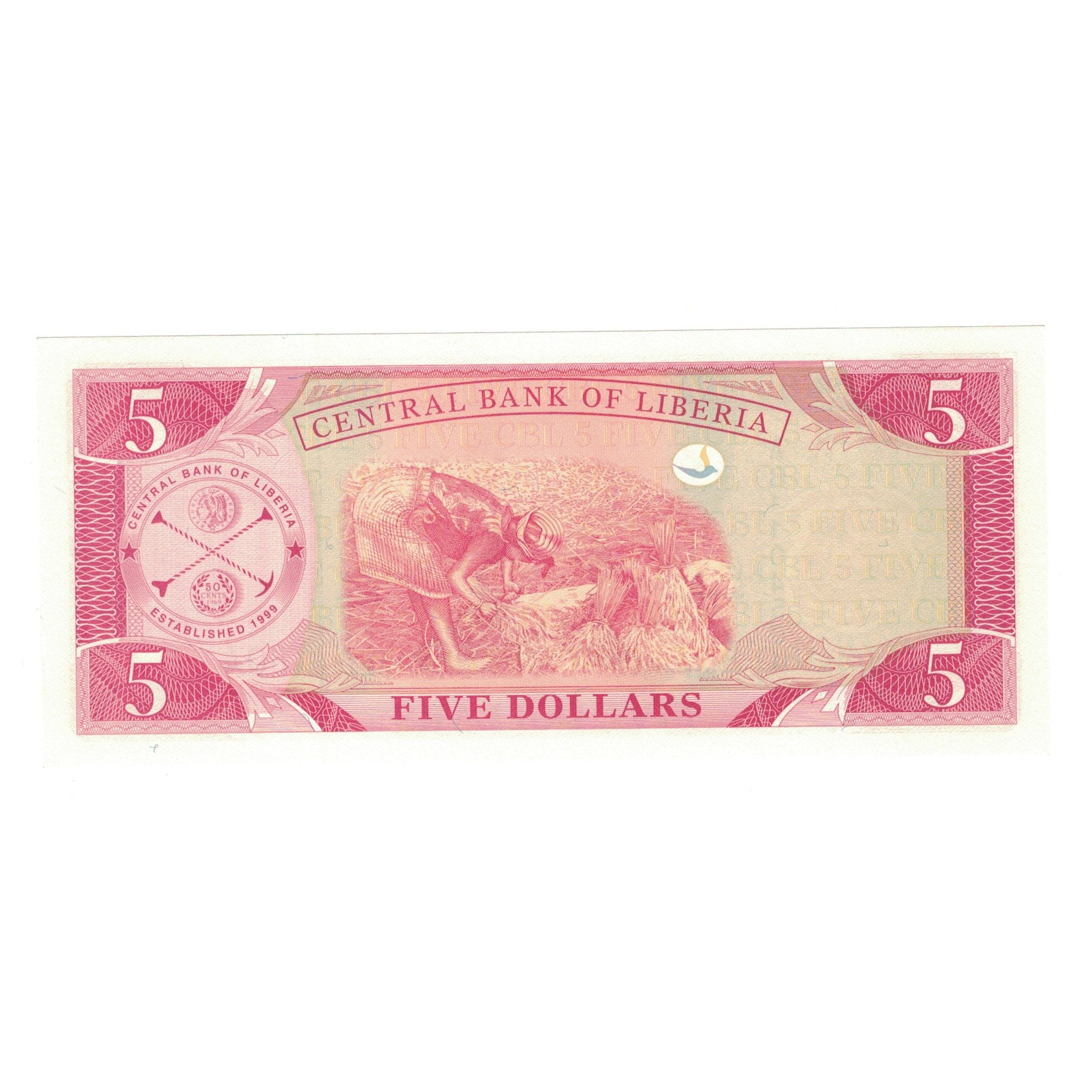 Billet, Liberia, 5 Dollars, 2006, KM:26c, SPL
